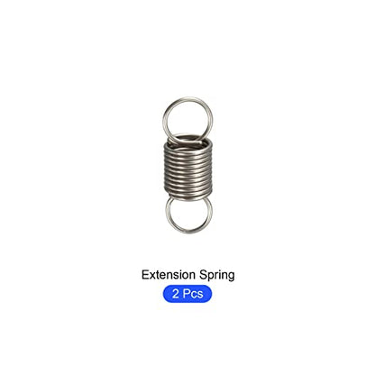 METALLIXITY Extension Spring (0.5x5x15mm/0.02"x0.2"x0.59") 2Pcs, Stainless Steel Tension Spring Wire - for Home Repair Construction Machinery - size: 0.02"x0.2"x0.59"