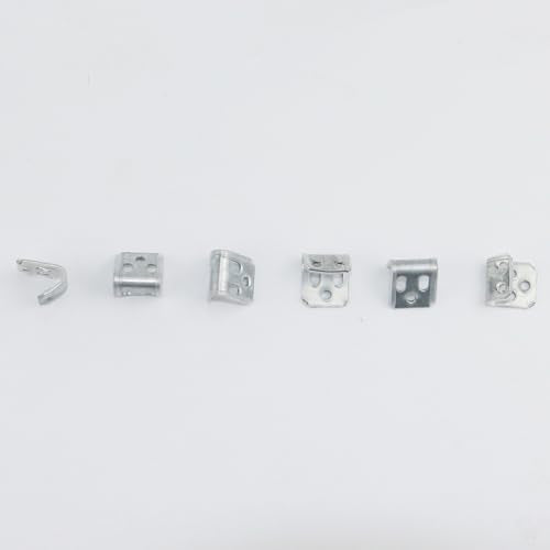 24 PCS Sofa Couch Spring Clips Furniture Upholstery Spring Clips Repair Kit, Ek Clips S Clips for Chair Couch Sofa Replacement Parts, 5 Holes, 7.9"x8.6" - size: 7.9"x8.6"-24PCS(NoScrews)