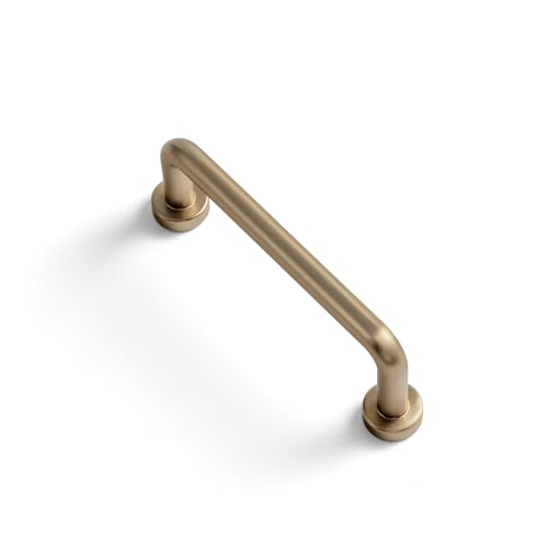 Goo-Ki 6 Pack 3" Center to Center Champagne Bronze Modern Cabinet Pulls Solid Contemporary Home Improvement Hardware Drawer Pulls Zinc Alloy Kitchen Handles - color: Champagne Bronze, size: 3'' Center to Center