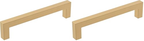 Amerock | Cabinet Pull | Champagne Bronze | 5-1/16 inch (128 mm) Center-to-Center | Monument | 2 Pack | Drawer Pull | Cabinet Handle | Cabinet Hardware - color: Champagne Bronze, size: 5-1/16 inch (128mm) Center-to-Center (Pack of 2)