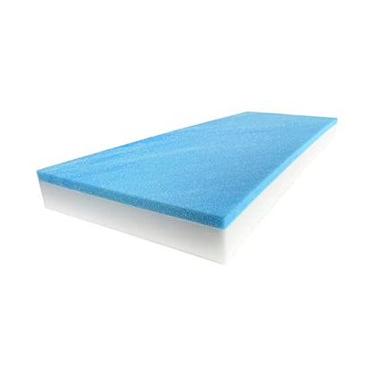FoamRush 4" x 36" x 72" Gel Memory Foam Bench Cushion Replacement Medium Firm (Upholstery Foam, Seat Replacement, Upholstery Sheet, Foam Rubber Padding, Couch, Sofa Cushion, Mattress) Made in USA - color: Gel + High Density, size: 4" x 36" x 72"