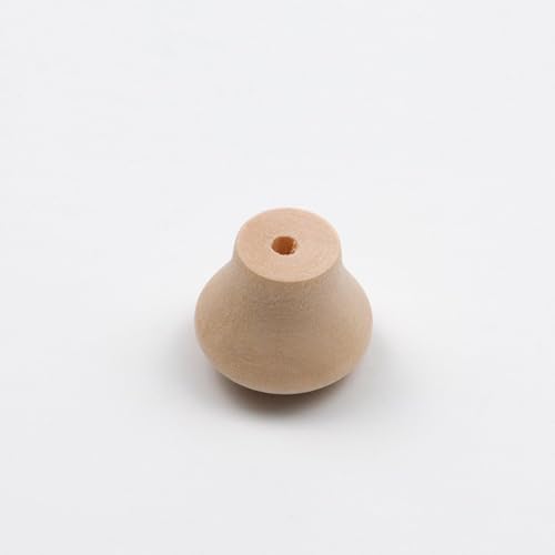 Oedema 20Pcs Mini Wood Unfinished Cabinet Knobs 0.69x0.55in Drawer Pulls - style: Style 1,18*15mm,20pcs