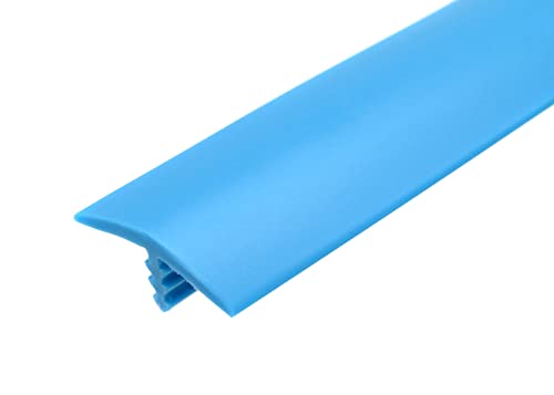 25ft Roll of Baby Blue 3/4" Plastic Tee Moulding for Arcade Game Cabinets, Counters, Shelves, or Tables - color: Baby Blue, size: 25 Feet