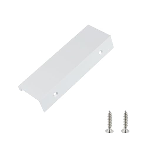 Silver Finger Pulls, 3.94 Inch, 2.52 Inch Spacing, 6Pcs - color: Silver, size: 100mm/3.94", style: Straight Edge