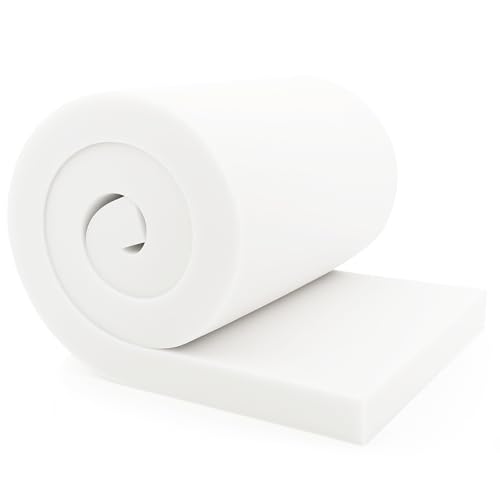 High-Density Upholstery Foam Padding (5" x 24" x 24")，Memory Foam for Couch Seat Cushion Replacement, Chair Foam, Square Padding for Seats - size: 5x24x24
