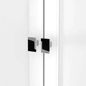 Haliwu 20 Pack Black and Brushed Nickel Cabinet Knobs, Silver Drawer Knobs - color: Black & Brushed Nickel, size: Single Hole Centers