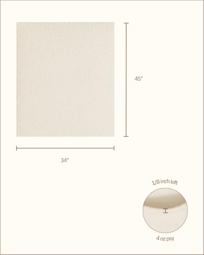 The Warm Company - Warm & Natural Cotton Quilt Batting – Craft Size 34" x 45" – Premium Quilt & Craft Batting for Sewing & Quilting Projects - size: 34" x 45" Batt