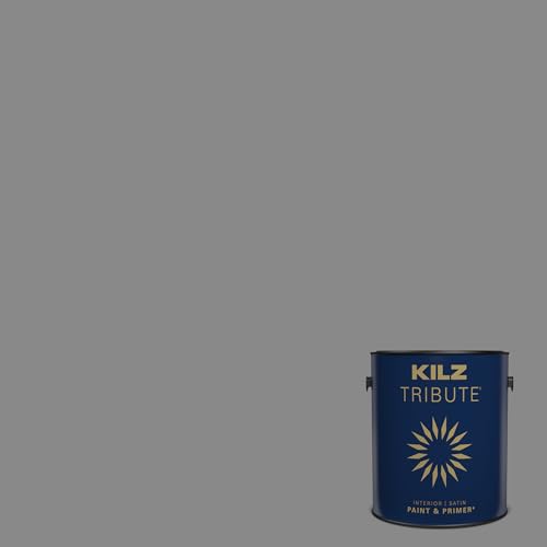 KILZ TRIBUTE Paint & Primer, Interior, Satin, Lincoln Green, 1 Gallon - color: LINCOLN GREEN, size: 128 Fl Oz (Pack of 1)
