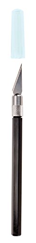 Excel Blades K30 Hobby Knife with Hexagonal Anti Roll Design, American Made Light Weight Craft Knife (Black) - color: Black