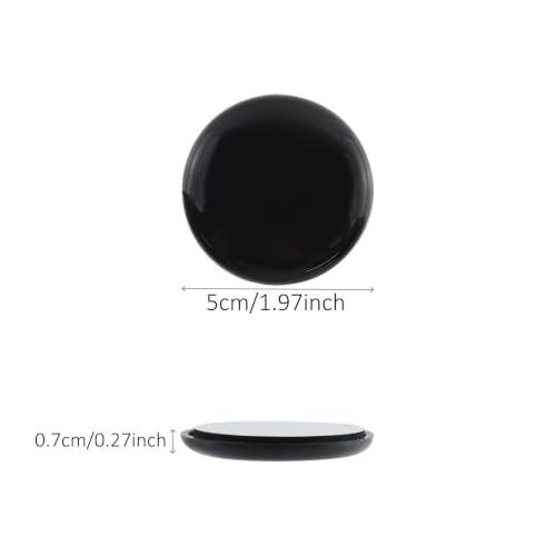 16PCS Black 2" Self-Stick Furniture Sliders for Hardwood Floors - color: Round Black