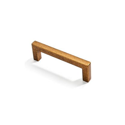 khtumeware 10 Pack 3 inch(76mm) Hole Center Antique Brass Cabinet Pulls Solid Heavy-Duty Square Cabinet Handles Drawer Pulls Kitchen Cabinet Hardware Kitchen Handle - color: Antique Brass, size: 3 inch(76mm) hole center