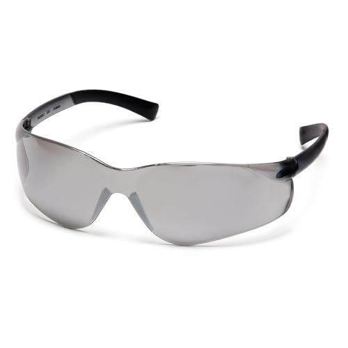 Pyramex Ztek Safety Glasses ANSI Z87+ - color: Silver Mirror Frame/Silver Mirror Lens, size: One Size (Pack of 4)