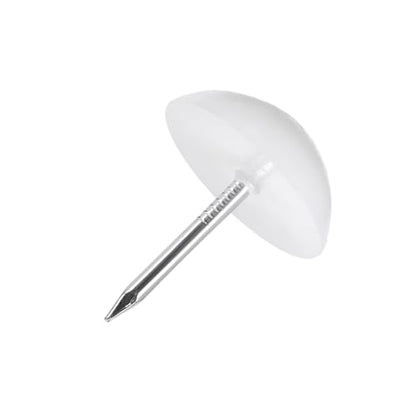 uxcell Furniture Feet Nail Plastic Glide Nails Chair Table Leg Protector Pads 16mm Dia White 5pcs