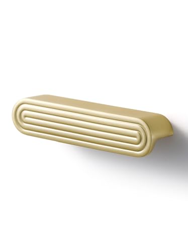 Cabinet Pulls Gold 3.75" Hole Center 5 Pack - color: Brushed Gold, size: 3-3/4"(96mm) Hole Center