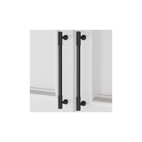 VEHCIL 20 Pack Matte Black Cabinet Handles, 7.5" Hole Centers Kitchen Cabinet Pulls Drawer Dresser Handles Cabinet Hardware for Kitchen Cupboard, Solid Zinc Alloy - color: Matte Black (20PACK), size: 7.5 Inch Hole Center