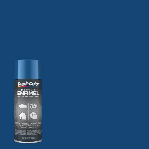 Dupli-Color Multi-Purpose Enamel, Gloss, Royal Blue, 12 oz - color: Royal Blue, size: 1 Count (Pack of 1)