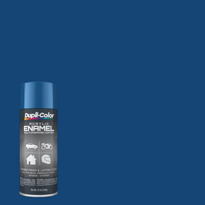 Dupli-Color Multi-Purpose Enamel, Gloss, Royal Blue, 12 oz - color: Royal Blue, size: 1 Count (Pack of 1)