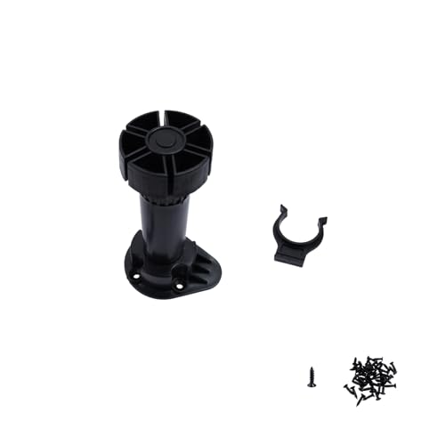Adjustable Cabinet Levelers, 4.72-5.9 Inch, Black, 4Pcs - size: 4.72-5.9 Inch