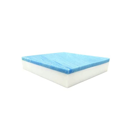 FoamRush 2" x 32" x 32" Gel Memory Foam Upholstery Square Cushion Medium Firm (Chair & Wheelchair Seat Cushion Replacement, Square Foam Dining Chairs, Couch, Sofa, Rubber Padding) - color: High Density + Gel, size: 2" x 32" x 32"