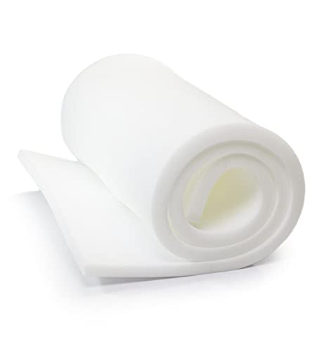 AK TRADING CO. High Density Upholstery Foam Cushion, Polyurethane Foam Sheet - Made in USA - 4" H x 24" W x 72" L - size: 4x24x72