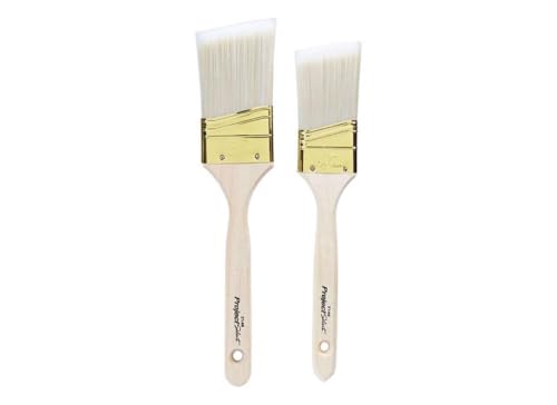 Linzer Products A 21402S Polyester Project Select Angle Paint Brush Set 2 Pack