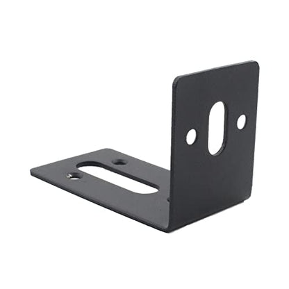 4PCS L Bracket Corner Brace, ULIFESTAR Stainless Steel Heavy Duty Black Corner Bracket,90 Degree Joint Right Angle Bracket,Metal L Brackets for Wood Furniture Bedframe Cabinet Drawer Chair with Screws - size: 59x83x1.8mm/2.3x3.3x0.1'' 6+2 Holes