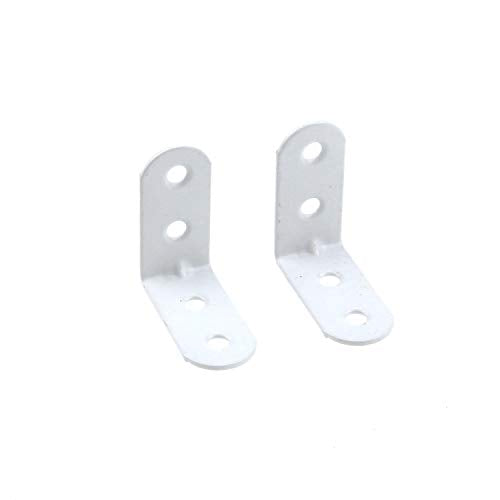 Coshar 20 Pcs Small Right Angle Bracket Corner Brace L Shape Shelf Bracket - size: 1.5"x1.5"x0.71"