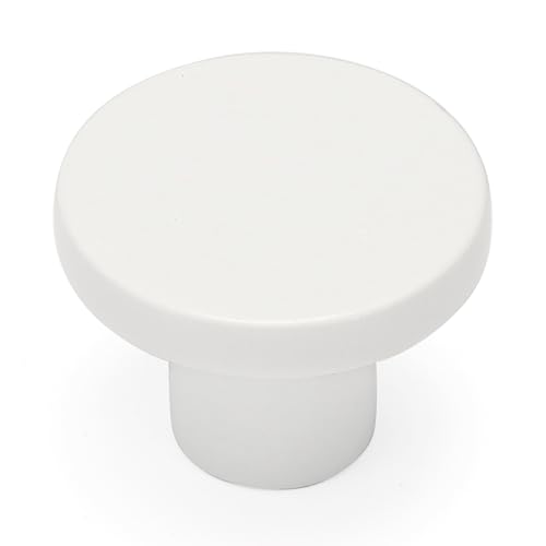 Ravinte Cabinet Knobs, 10 Pack White Dresser Drawer Pulls, 1-1/5 Inch - color: White