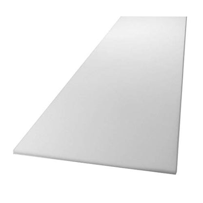 Mybecca 0.5"x24"x72" Upholstery Seat Cushion Medium Firm (Foam Replacement, Sheet, Pad) - color: White, style: 0.5X24X72