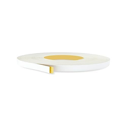 White PVC 1/2 inch x 25 ft Edge Banding Tape Peel Stick Adhesive Edging Veneer Trim Flexible Vinyl Strip Molding Wood Cabinet Laminate Shelf Furniture Countertop Formica Plywood Board Repair - color: White, size: 1/2 inch x 25 ft
