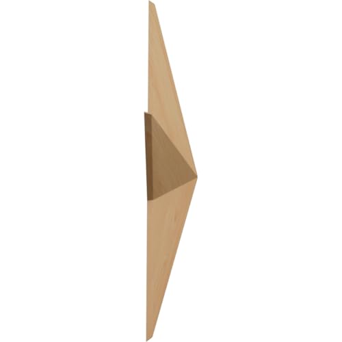 Ekena Millwork ROS06X06GLAL Galveston Star Rosette, 6 1/2"W x 6 1/2"H x 1"P, Alder - color: Alder, size: 6 1/2"W x 6 1/2"H x 1"P