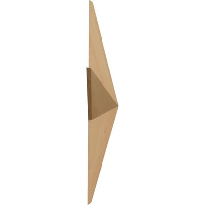 Ekena Millwork ROS06X06GLAL Galveston Star Rosette, 6 1/2"W x 6 1/2"H x 1"P, Alder - color: Alder, size: 6 1/2"W x 6 1/2"H x 1"P