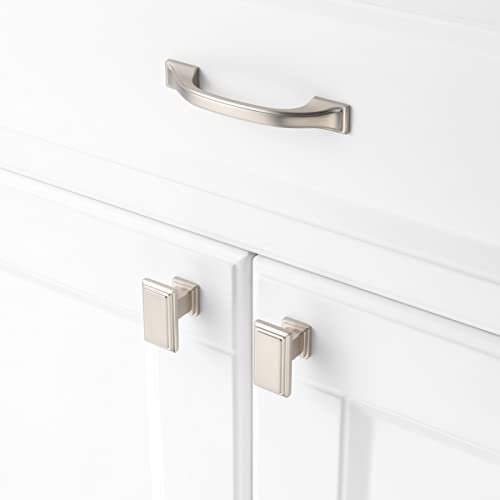KOOFIZO 10 Pack 3 in Brushed Nickel Cabinet Pulls, Drawer Handles 1958 - color: Brushed Nickel, size: 3" CC