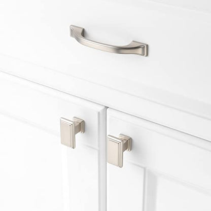 KOOFIZO 10 Pack 3 in Brushed Nickel Cabinet Pulls, Drawer Handles 1958 - color: Brushed Nickel, size: 3" CC