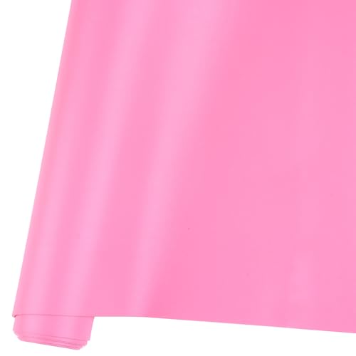 Ramya Smooth Solid Color Pink Faux Leather Sheets 1Rolls 12"X53"(30cm X 135cm),Faux Leather is Great for Handmade DIY Craft Projects, Bows,Leather Earrings (Pink) - color: Pink