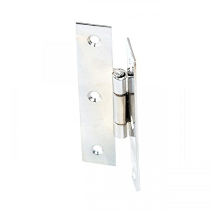 Renovators Supply Manufacturing H Cabinet Hinges 3.5 in. Chrome Finish Solid Cast Brass Kitchen Cabinet Hinge with Hardware Pack of 6