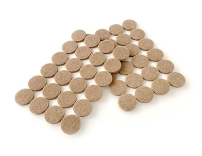 Slipstick GorillaFelt Premium Felt Furniture Pads/Chair Floor Protectors (1 Inch Round) Includes 48 Heavy-Duty Felt Pads with Self Stick Adhesive, Beige - size: 48 PCS 1" Beige
