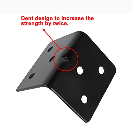 20PCS Corner Braces Heavy Duty Stainless Steel L Shape Brackets 1.2"x 1.2" x 1.5" (30x30x38mm),90 Degree Joint Right Angle L Bracket for Wood Shelves Cabinet Furniture - size: 1.5x1.2x1.2in