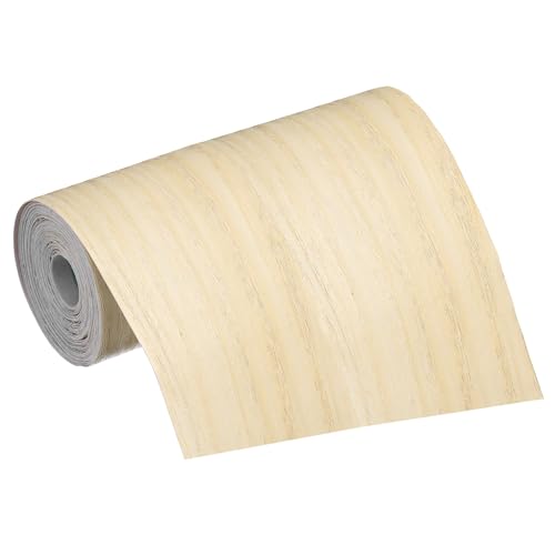 MECCANIXITY Wood Grain Repair Tape, 4 Inch x 16 Feet Self Adhesive Wood Grain Tape Multi-Purpose Wallpaper Border Trim for Furniture Floors Windows Doors Tables Home, Maple - color: Maple, size: 4 Inch x 16 Feet