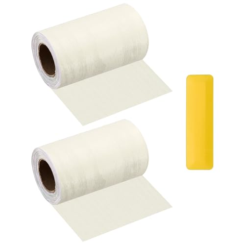 HARFINGTON Wood Grain Repair Tape 4" x16ft Self-Adhesive Repair Patch - color: Beige Wood, size: 4" x 16ft