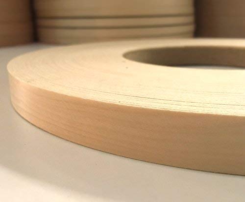 EDGE SUPPLY EASYEDGE Maple Pre-Finished 3/4 inch X 250 ft roll of Plywood Edge Banding – Peel and Stick Strong Adhesive, Easy Application – Real Wood Veneer Edging for Furniture Restoration - size: 3/4 inch X 250 ft
