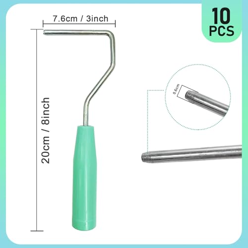 10 Pack Paint Roller Frame Fits for 3-4 Inch Rollers