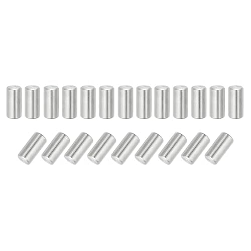 MECCANIXITY 22Pcs Dowel Pin 8mm x 16mm Shelf Support Pin 304 Stainless Steel Shelf Pegs for Shelves Cabinets Furniture Nickel Plated, Silver Tone - size: 8mm x 16mm