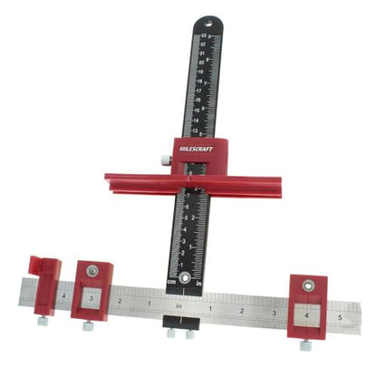 Milescraft 1340 Hardware Jig – Adjustable Drill Guide to Quickly Install Cabinet & Drawer Handles, Knobs and Pulls.
