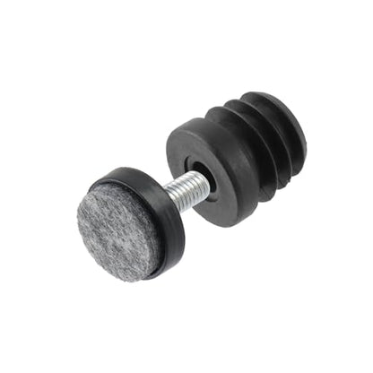 Antrader 8Pcs Inserts for Round Tubes with Felt Leveling Feet - size: 1"(25mm)x M8