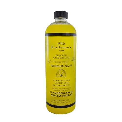 Fox Run Lemon Oil With Beeswax Furniture Polish and Conditioner, 16 Ounces