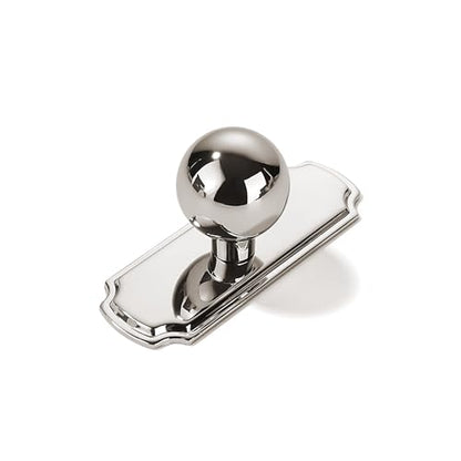 khtumeware 10-Pack Heavy Duty Solid Backplate for Cabinet Knobs Polished Nickel Drawer Knobs with Backplate Suitable for Dresser and Kitchen Cabinet Hardware. - color: Polished Nickel