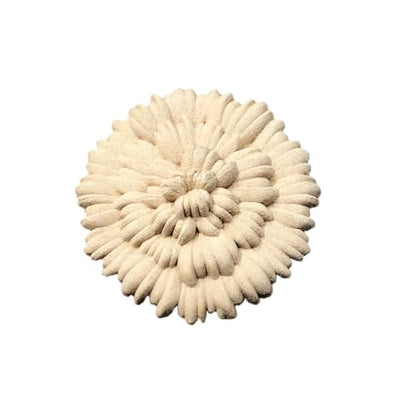 WoodUbend WUB0356 Flat Carnation - Floral Appliques - Heat Bendable & Flexible Wood Onlays 5x5cm - DIY Craft, Furniture & Home Decor - Easy to Apply & Paint - Reusable & Decorative (5 Pack) - size: WUB0356