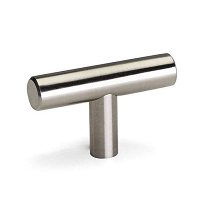 Goldenwarm 10 Pack Brushed Nickel Cabinet Knobs T Bar Knobs, 2Inch - color: ‎Brushed Stainless Steel