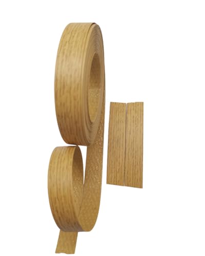 HGKJHFmelamine Edging Tape. pre Coated with hot melt Adhesive Flexible Veneer Edge Edging, Used for Cabinet and Furniture Maintenance (No10-Oak Grain Color, 1.81cm*7.6m) - color: No10-Oak grain color, size: 0.71 in*25 ft